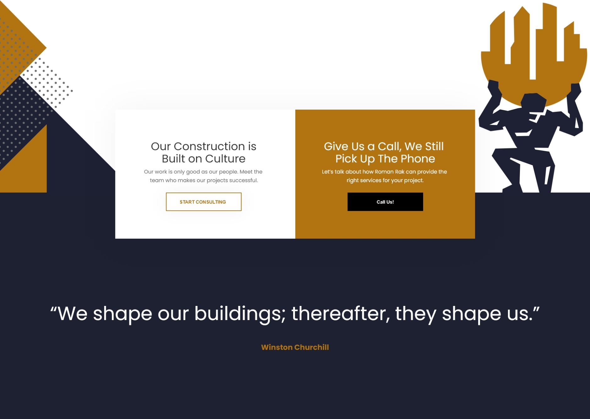 CGI Construction - Website footer