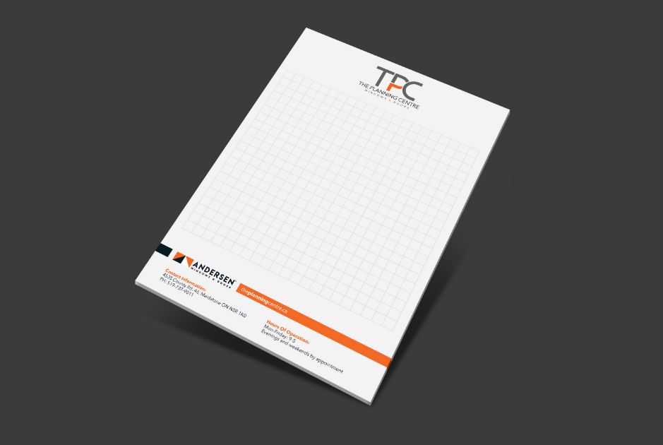 The Planning Centre stationery